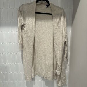 GAP Women's Light Gray Cardigan Sweater
